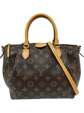 ♥️Louis Vuitton Turenne MM Monogram Canvas Satchel in Brown and Tan Leather♥️